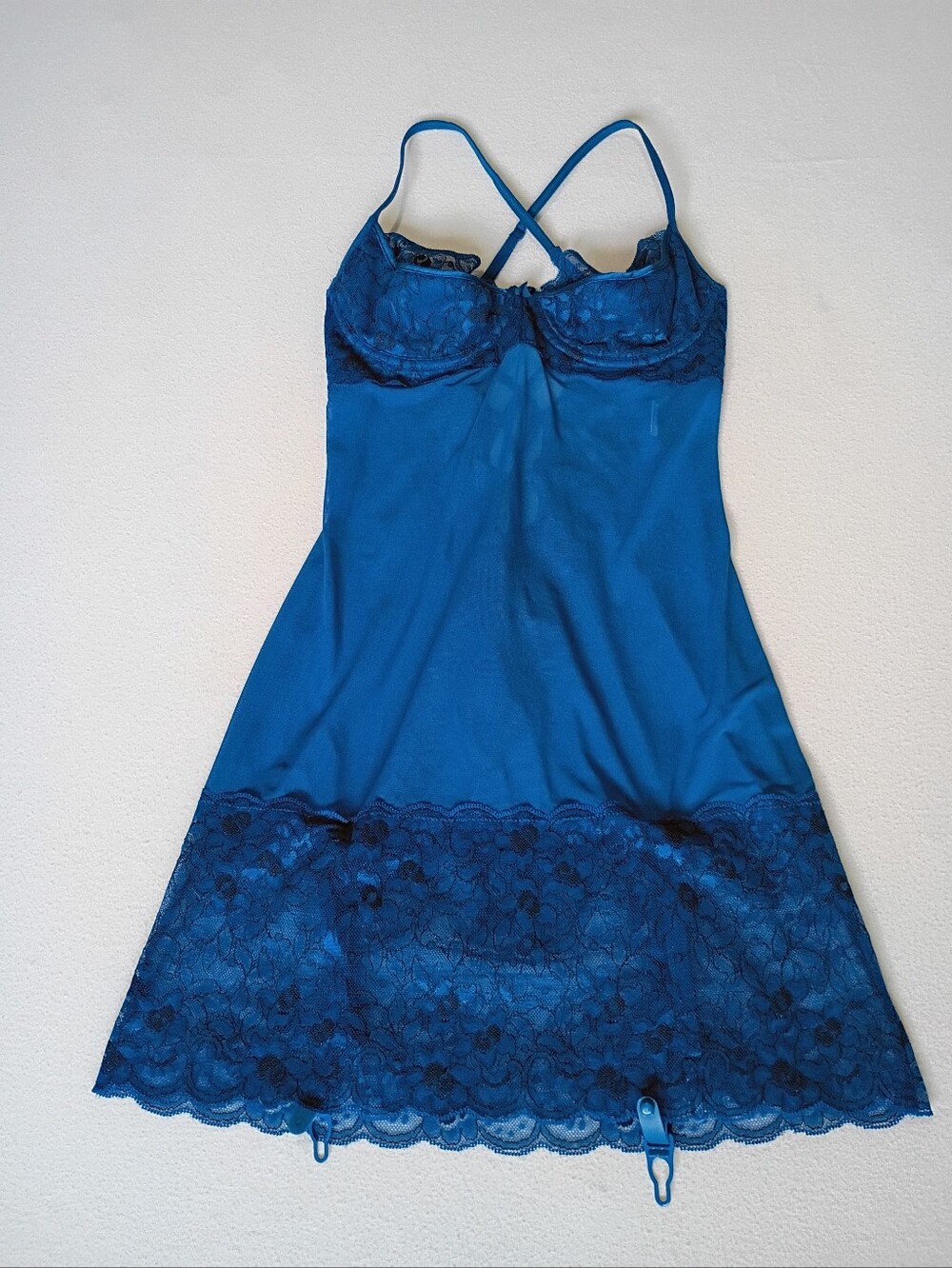Vintage Seduction By Fredrick's Of Hollywood Lace-Trim Underwire Chemise Slip